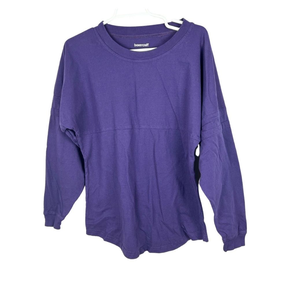 Purple spirit jersey varsity boxer craft small solid gameday jersey
